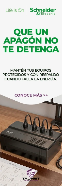UPS APC de Schneider Electric con respaldo de energía para mantener computadores y equipos protegidos ante apagones y fallas eléctricas.