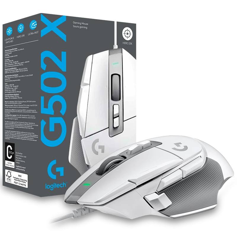 Mouse Gamer Logitech G502 X (Blanco)