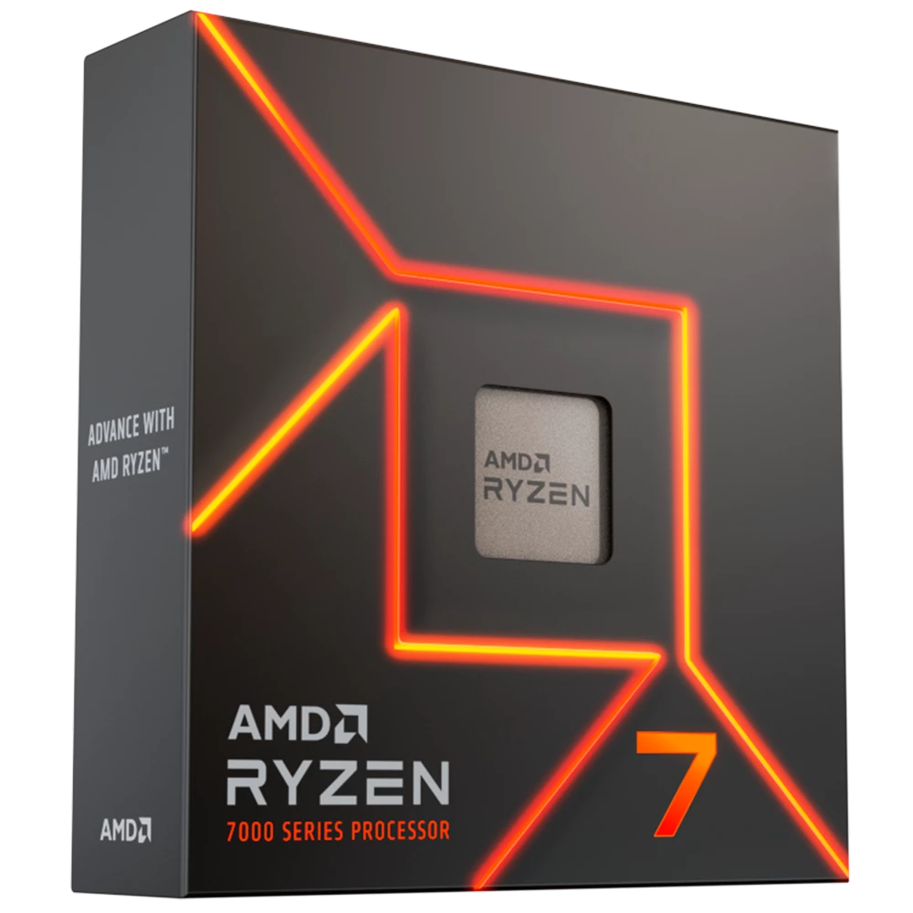 Procesador AMD Ryzen 7 7700X AM5 (4.5GHz-5.4GHz) No Fan/Vídeo