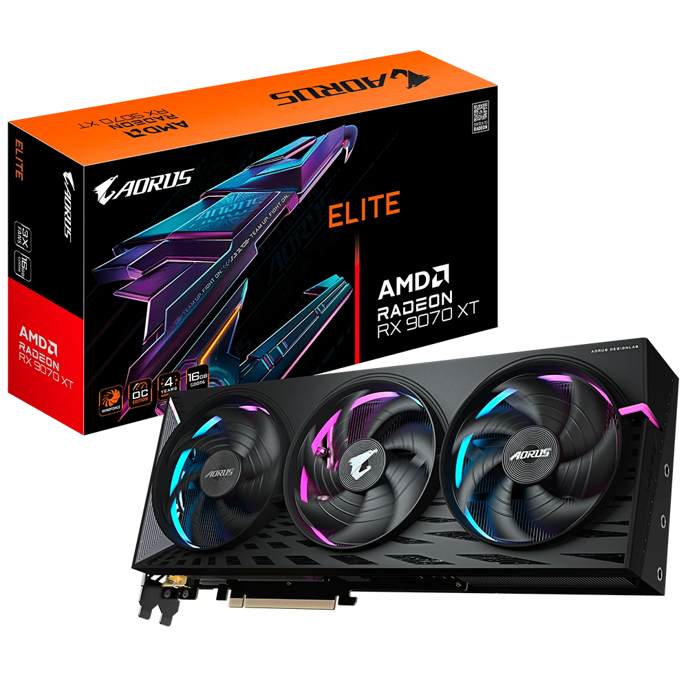 Tarjeta De Vídeo Gigabyte AMD Radeon RX 9070 XT ELITE 16GB