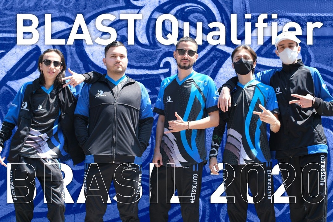 Escuadra de CS:GO de Loto Gaming antes de su partido contra Isurus en La FiReLEAGUE, Brasil, noviembre de 2020.