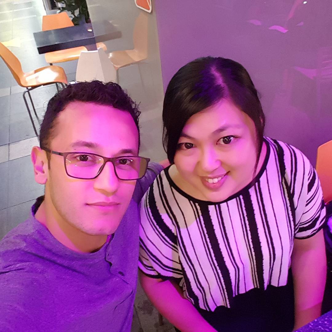 Jefferson Cudris de Tauret junto a Carolina Fu de MSI durante su primer Computex en Taipei, Taiwán, 2017.Mi primer viaje a Co